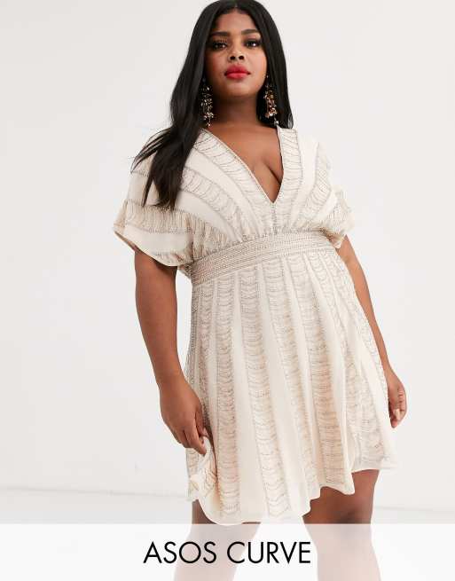 Asos curve best sale skater dress