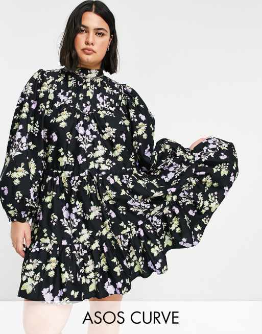 Asos curve skater dress online