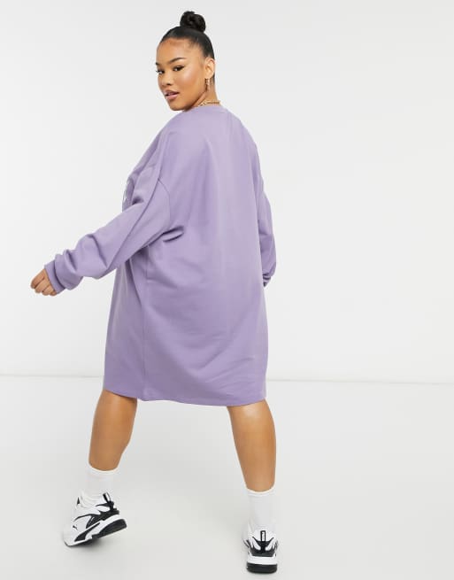 open lace back dress Girls: The Jen Lavender Purple Sweatshirt Dress  Shop the Mint