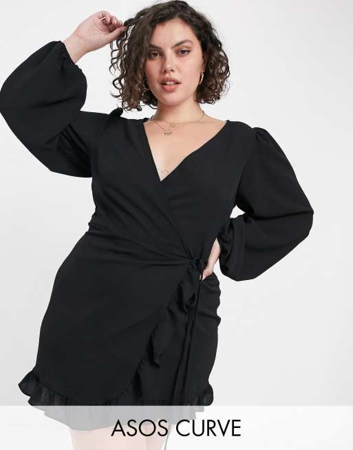 Asos plus store size wrap dress