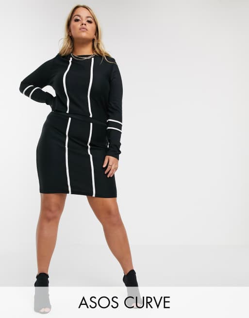 ASOS DESIGN Curve - Completo coordinato con bordi a contrasto, 3 di 3