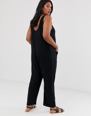 black jumpsuit curve