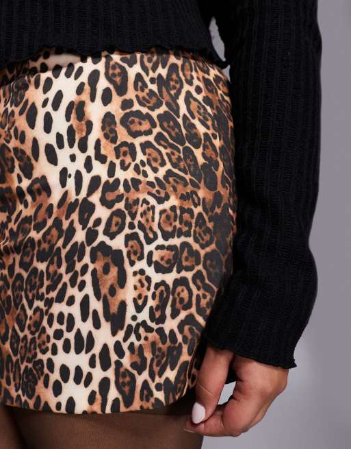 ASOS DESIGN Curve – Minirock mit Leopardenmuster, 5 von 5