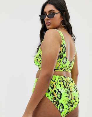 asos neon swimsuit