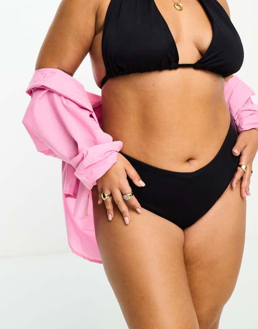 ASOS DESIGN Curve mix and match deep hipster bikini bottom in