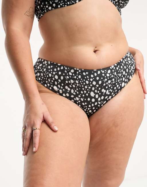 ASOS DESIGN Curve mix and match deep hipster bikini bottom in