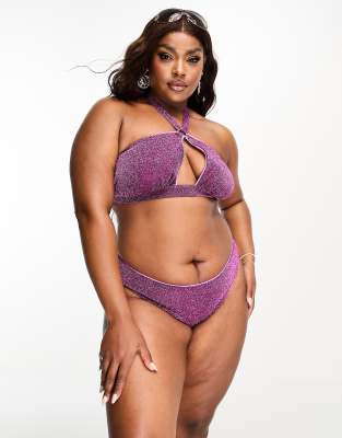 ASOS DESIGN Curve mix and match deep hipster bikini bottom in