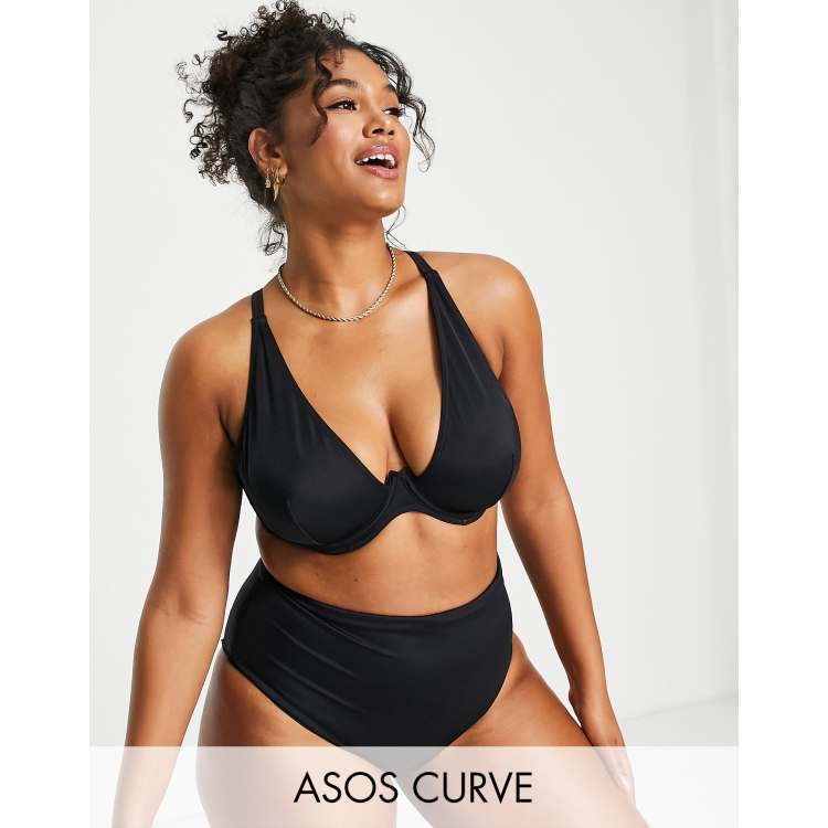 Black high waisted store bikini plus size