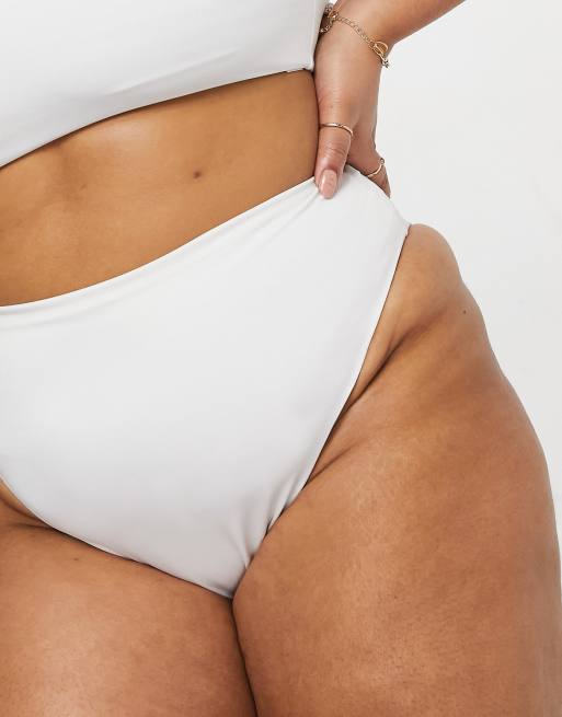 ASOS DESIGN Curve Asos Donna Abbigliamento Intimo Mutande Mutande a vita alta Slip bikini sgambato a vita alta Mix and Match 