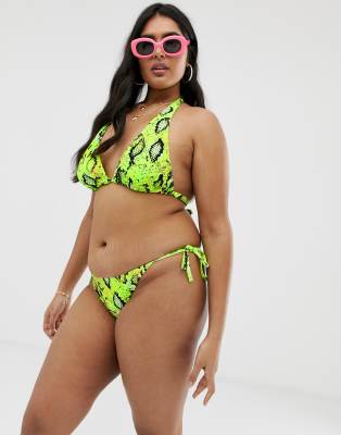 asos bikini neon