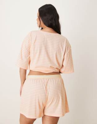 Asos Curve Asos Design Curve Mix & Match Flippy Pajama Shorts In Multi