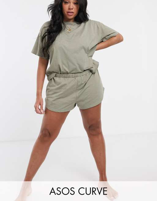 ASOS DESIGN Curve – Mix & Match – T-Shirt und Shorts aus Jersey, 3 von 3