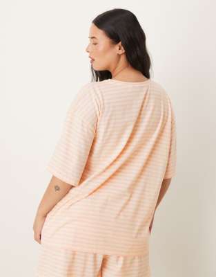 Asos Curve Asos Design Curve Mix & Match Pajama Tee In Multi