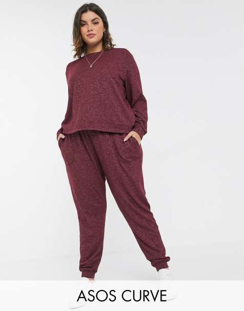 ASOS DESIGN Curve – Mix & Match – Superweich gebürstete Lounge-Jogginghose