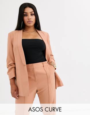 asos red suit womens