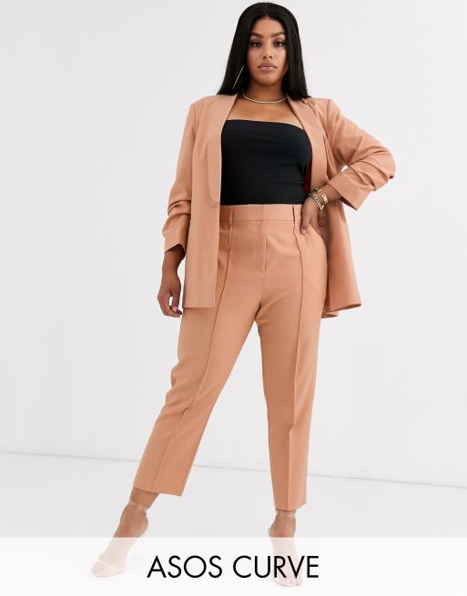 ASOS DESIGN curve mix & match ultimate ankle grazer suit trousers | ASOS