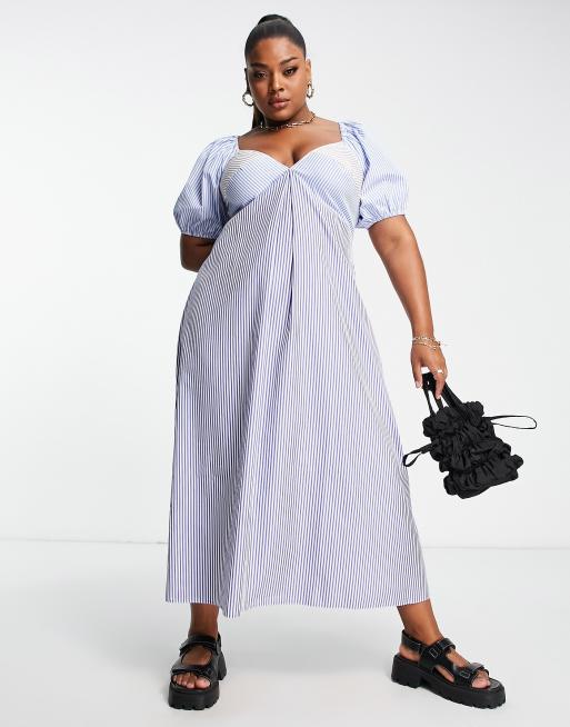 Plus size best sale cotton midi dresses