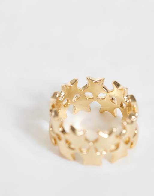 ASOS DESIGN Curve molten gold ring, 3 of 3