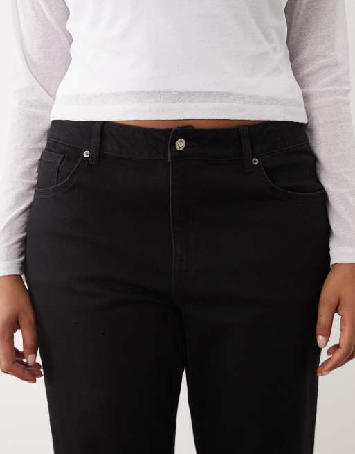 ASOS DESIGN Curve - Mom jeans slim neri, 5 di 5
