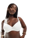 [ASOS Curve] ASOS DESIGN Curve moulded t-shirt bra in white 42F White