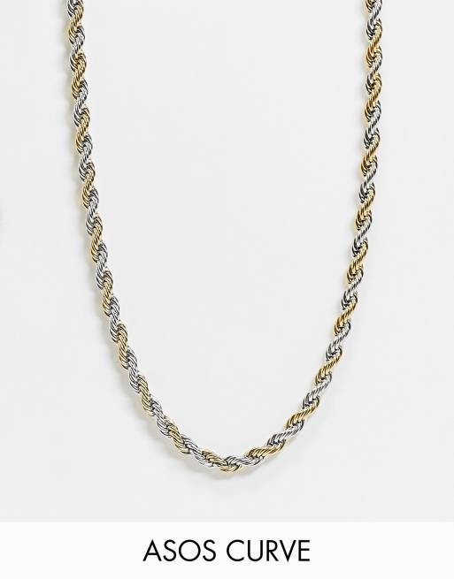 7mm rope chain deals necklace