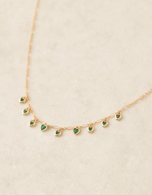 Asos Curve Asos Design Curve Necklace With Heart Charm Detail In Multi