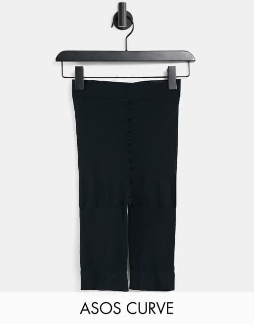 ASOS DESIGN Curve – Nicht scheuernde Shorts in Schwarz