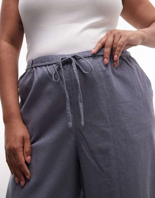 ASOS DESIGN Curve – Niebieskie wciągane spodnie, 2 z 5