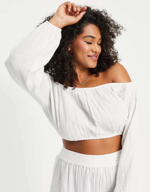 gauze crop top