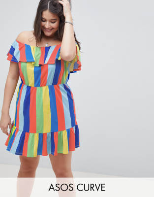 asos plus size red dress