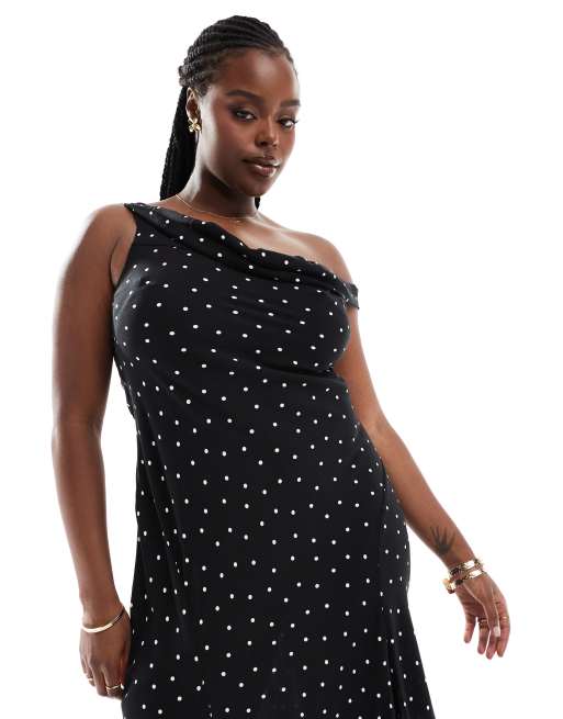 Asos curve polka dot dress best sale