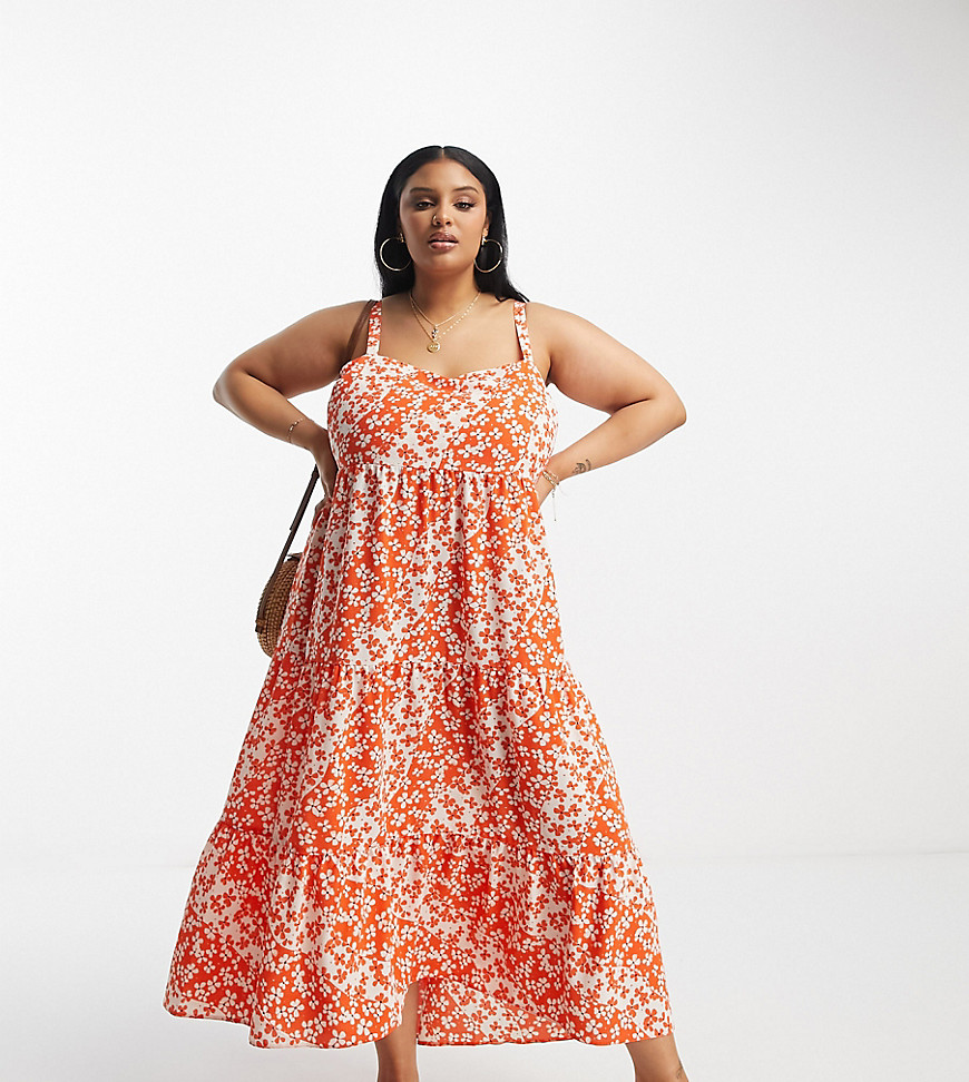 Dresses by ASOS Curve Daywear dressing done right Sweetheart neck Adjustable straps Button placket to reverse Open back Regular fit
