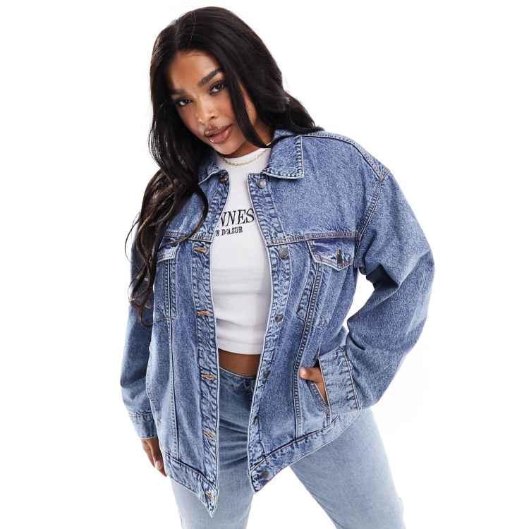 Asos ladies denim jacket best sale