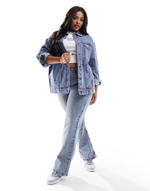 90s oversized denim jacket best sale