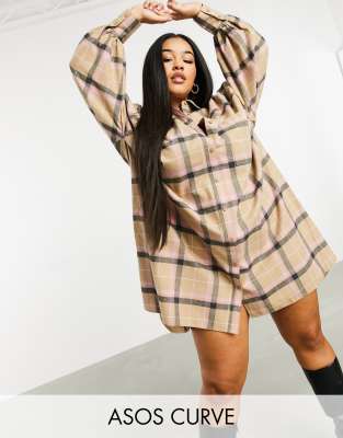 asos plaid dress