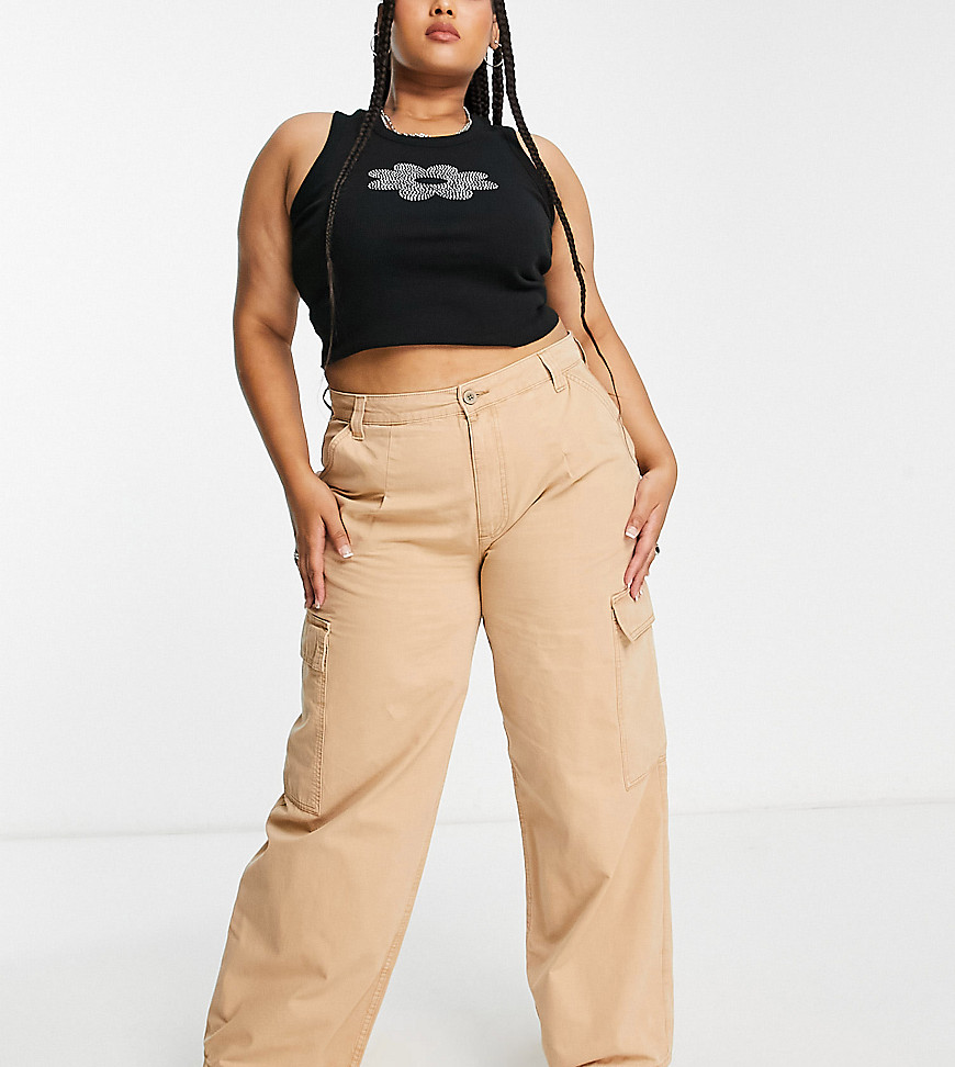 Curve %26 Plus Size by ASOS Curve Style refresh: pending High rise Belt loops Functional pockets Oversized fit