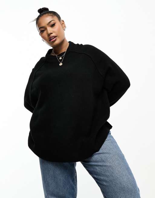 Black shop oversized jumpers