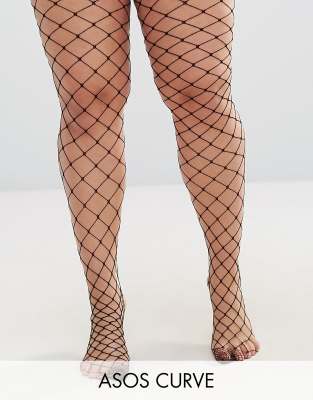 ASOS DESIGN Halloween spider web fishnet tights