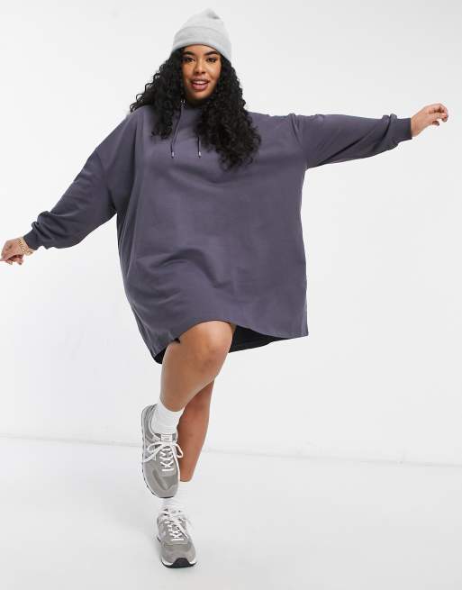 Oversized hoodie as hot sale dress