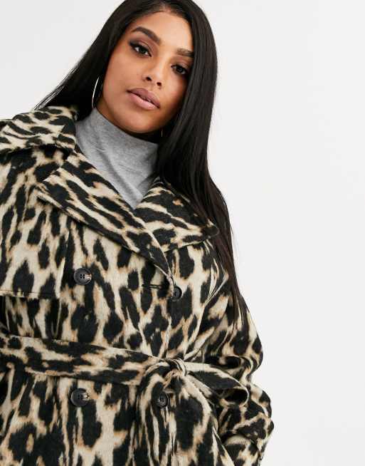 Asos animal sale print coat