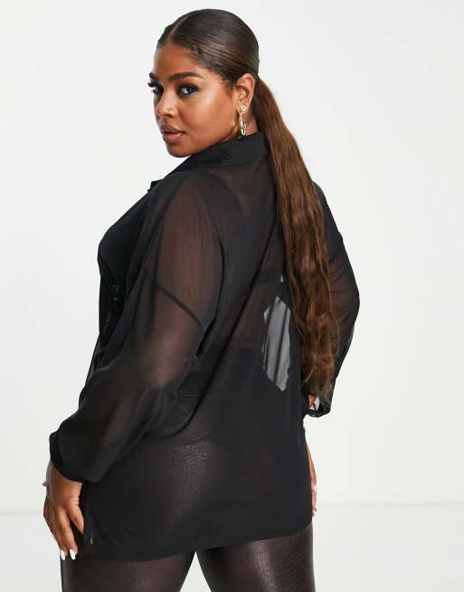 plus size mesh t shirt