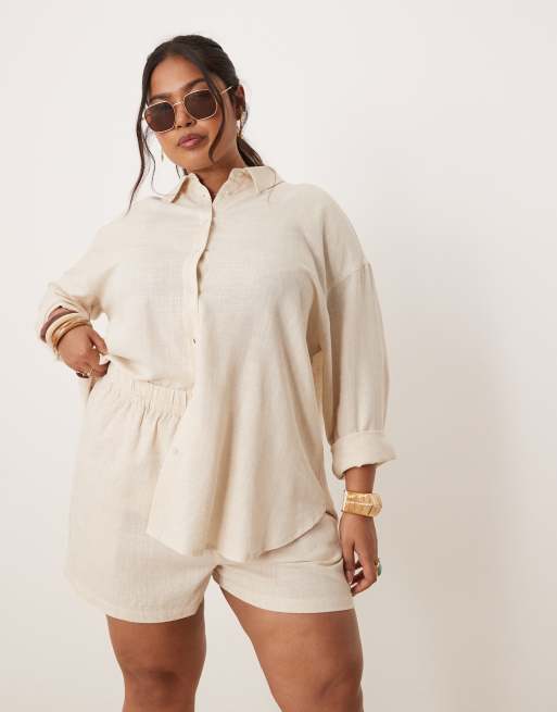 ASOS DESIGN Curve oversized set in stone