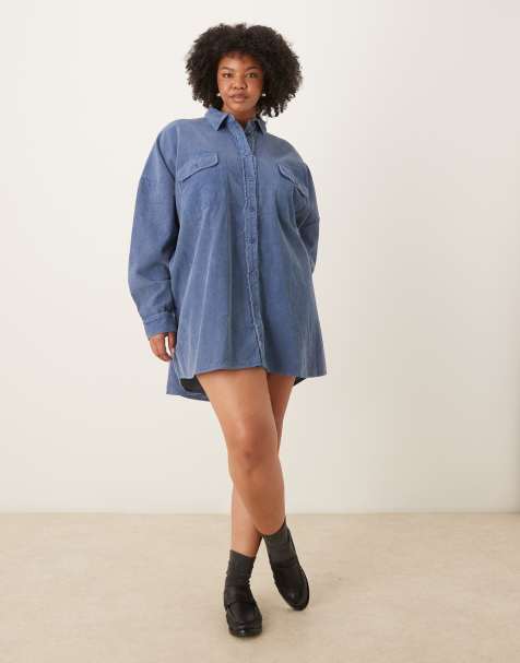 chinese dress ladies Long Sleeve Satin Midi Shirt Dress | Shirt Dress main image 1