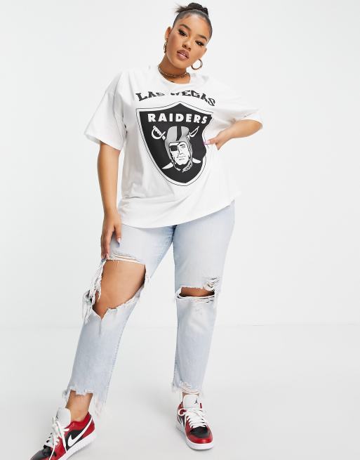 Product Detail  LAS VEGAS RAIDERS SEQUIN SHORT SLEEVE CROPPED TEE