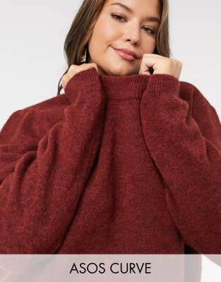 dark red sweater