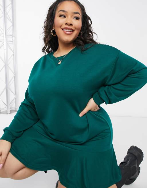 oversized sweatshirt dress womens Womens Luxe Oversized Hoodie Dress