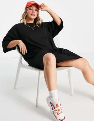 black t shirt dress asos