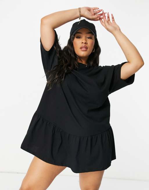 Asos black best sale t shirt dress