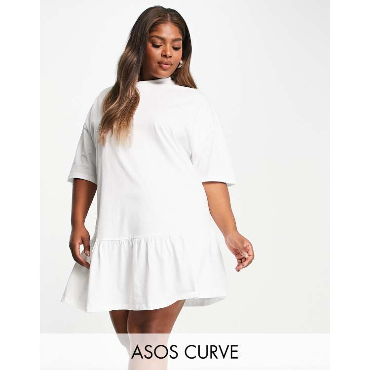 Frill t shirt dress best sale