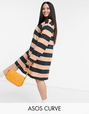 asos curve shirt dress